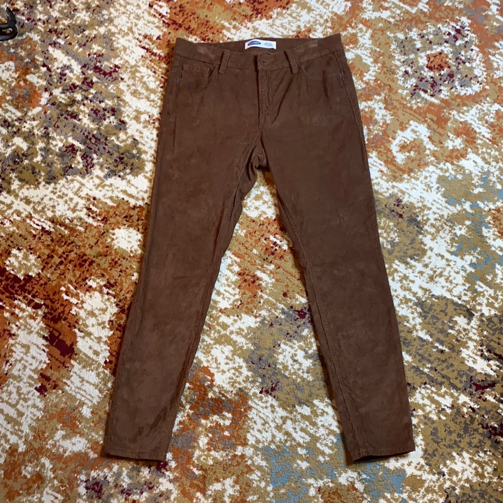Old Navy Super Skinny Mid Rise Corduroy Pants